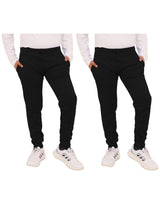 Bahob® 2 Pack School Uniform Boys Girls Childrens Sports Activewear PE Fleece Jogging Tracksuit Bottoms