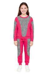 Bahob® Girls 2 Piece Sweatshirt & Jogging Bottoms Tracksuit Set