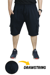 Bahob® Men's Fleece Short, Summer Casual Shorts Cotton with Elasticated Waistband Jogger Shorts S-XXL