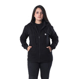 Bahob® Womens Ladies Plain Zip Up Hoodie Long Sleeve Sweatshirt Full Zip Top Soft Jumper Jacket Hoodies Top S-3XL