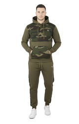 Bahob® Men's Tracksuit Set Full Sleeve Fleece Hoodie Top Jogging Bottoms Joggers