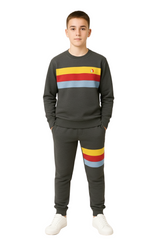 Bahob® 1 & 2 Pack Boys Girls Tracksuit, Jumper Sweatshirt and Jogger Bottoms Tracksuit Set for Kids 3-14 Years