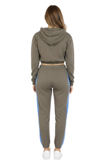 Bahob® Women’s Sportswear Set, 2 Pcs Women Tracksuit Hoodie Crop Top and Joggings Pants Leggings Yoga Gym Wear Tracksuits Activewear Set