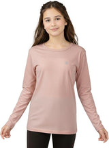 Bahob® Girls Long Sleeve T-Shirt 3 Pack Shirt for Girls Lightweight Soft Comfort Fit Round Neck Tee Shirt 5-14 Years