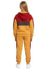 Bahob® Girls Tracksuits Set Top And Bottoms Fleece Zipper Hoodie Contrast Panel Butterfly Print Girl's Sportswear Set Tracksuits Activewear Set 3-14 Years