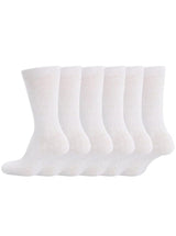 Bahob® 6 Pairs Unisex Back to School Cotton Rich Plain Ankle School Socks. - Bahob