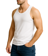 Bahob® New Men's Vest Multi Pack Lot Basic Regular Fitted Cotton Tank Top Athletic Soft Assorted Pack of 3