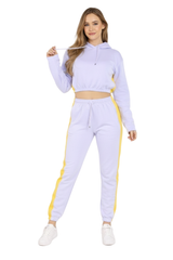 Bahob® Women’s Sportswear Set, 2 Pcs Women Tracksuit Hoodie Crop Top and Joggings Pants Leggings Yoga Gym Wear Tracksuits Activewear Set