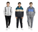 Bahob® 1 & 3 Pack Boys Tracksuit 2pcs Fleece Unisex Activewear Tracksuit Set Hoodie and Joggers Set Zip Up Hoodie & Bottom Jogging Suit 5-14 Years