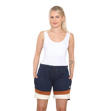 Bahob® 1 & 3 Pack Women's Fleece Short Summer Shorts with Elasticated Waistband 3 Pockets Knee Length Sweat Shorts Jogging Sport Workout Hiking Gym Athletic Running Shorts S-3XL