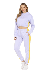 Bahob® Women’s Sportswear Set, 2 Pcs Women Tracksuit Hoodie Crop Top and Joggings Pants Leggings Yoga Gym Wear Tracksuits Activewear Set