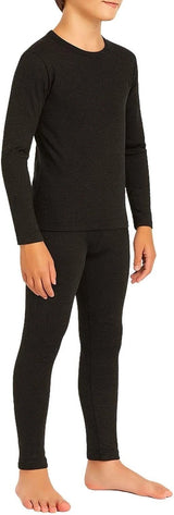 Kid's Thermal Set Ultra Soft Boys Long Sleeve Thermal Top & Bottom Set 5-14 Year