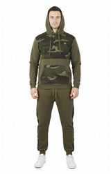 Bahob® Men's Tracksuit Set Full Sleeve Fleece Hoodie Top Jogging Bottoms Joggers