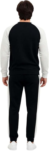 Bahob® Mens Tracksuit Set 2 Piece Sweatshirt and Joggers for Men Fleece Tracksuit Sets Gym Casual Exercise Running Sport Lounge Wear