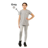 Girls T-Shirt and Leggings Set Cotton Summer Outfit for Kids 2 Piece Casual Loungewear Set – Soft & Comfy Top and Bottoms 5-14 Years