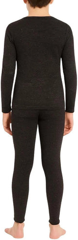 Kid's Thermal Set Ultra Soft Boys Long Sleeve Thermal Top & Bottom Set 5-14 Year