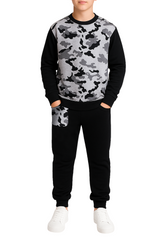 Bahob® 1 & 2 Pack Boys Girls Tracksuit, Unisex Jumper Sweatshirt and Jogger Bottoms Tracksuit Set for Kids 3-14 Years