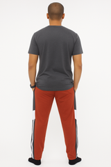 Bahob® Men's Pajamas Sets, Plain Short Sleeve Top and Bottoms Loungewear Set Soft Cotton Sleepwear Suits Nightwear For Mens S to 3XL