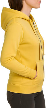 Bahob® Womens Ladies Plain Zip Up Hoodie Long Sleeve Sweatshirt Full Zip Top Soft Jumper Jacket Hoodies Top S-3XL