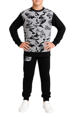 Bahob® 1 & 2 Pack Boys Girls Tracksuit, Unisex Jumper Sweatshirt and Jogger Bottoms Tracksuit Set for Kids 3-14 Years