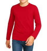 3 Pack Boys Girls Long Sleeved Top Round Neck Kids T Shirts Soft Cotton PE Top 5-14 Years