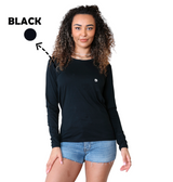 Bahob® 3 Pack Women's Classic-Fit Crewneck , Multipacks Ladies Long Sleeve T-Shirt Top S-XXL