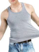 Bahob® New Men's Vest Multi Pack Lot Basic Regular Fitted Cotton Tank Top Athletic Soft Assorted Pack of 3