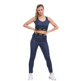 Bahob® Gym Sets for Women 2 Piece Seamless Workout Yoga Outfits Exercise Sports Bra and High Waist Elastic Leggings Tracksuits Activewear Set S to XL