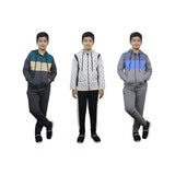 Bahob® 1 & 3 Pack Boys Tracksuit 2pcs Fleece Unisex Activewear Tracksuit Set Hoodie and Joggers Set Zip Up Hoodie & Bottom Jogging Suit 5-14 Years