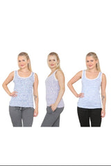 Bahob® 3 Pack Women's Vests Tank Tops for Women Undershirt Sleeveless Vest Tops for Women and Girls Super soft Cotton Vest S-2XL