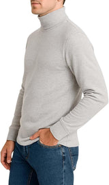 Bahob® Men's Turtleneck Slim Fit Men's Jumper Cotton Ribbed High Neck Pullover Sweater S-3XL