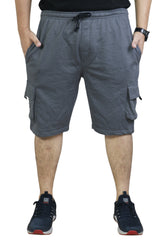 Bahob® Men's Fleece Short, Summer Casual Shorts Cotton with Elasticated Waistband Jogger Shorts S-XXL