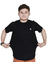 Black half sleeve t shirt