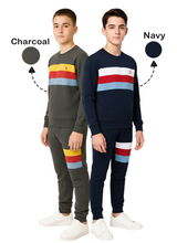 Bahob® 1 & 2 Pack Boys Girls Tracksuit, Jumper Sweatshirt and Jogger Bottoms Tracksuit Set for Kids 3-14 Years