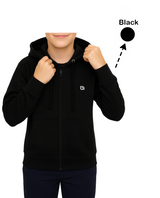 Bahob® Hoodies For Boys Kids Fleece Zip-Up Hoodie Sweatshirt Kids Hoodies Jacket Sweatshirt for Boys Long Sleeve Top Unisex Age 5-14 Years