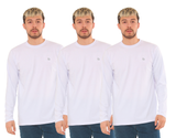 Bahob® 3 Pack Men's Long-Sleeved T-Shirt Round Neck T-Shirts Comfortable Crewneck Neck Tops for Men Soft Cotton S-3XL