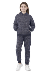 Bahob® 1 & 2 Pack Girls Tracksuits Set Printed Hoodie and Tracksuit Jogging Bottoms, Kids Track Suits Activewear Sets for Girls 5-14 Years