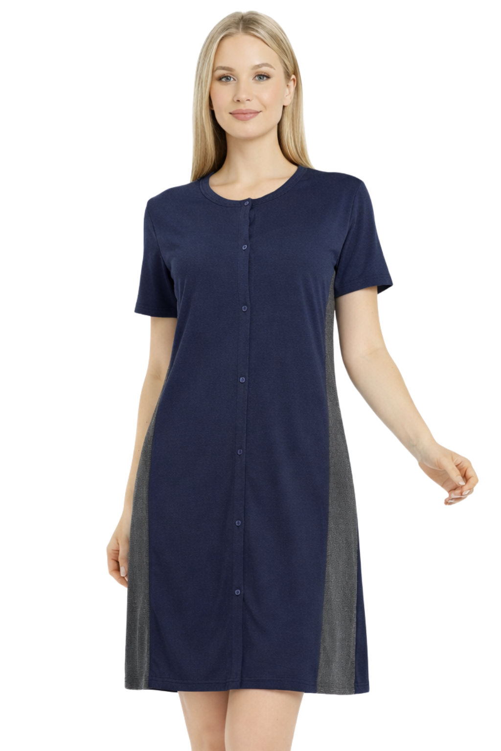 Bahob® Ladies Nightdress Cotton Short Sleeve Night Shirt Nightdress Women's Nightie Nightwear Loungewear S-XXL