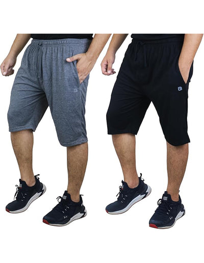 Bahob® Men's Jersey Short with Pockets Cotton Summer Elasticated Waistband Jogging S-3XL