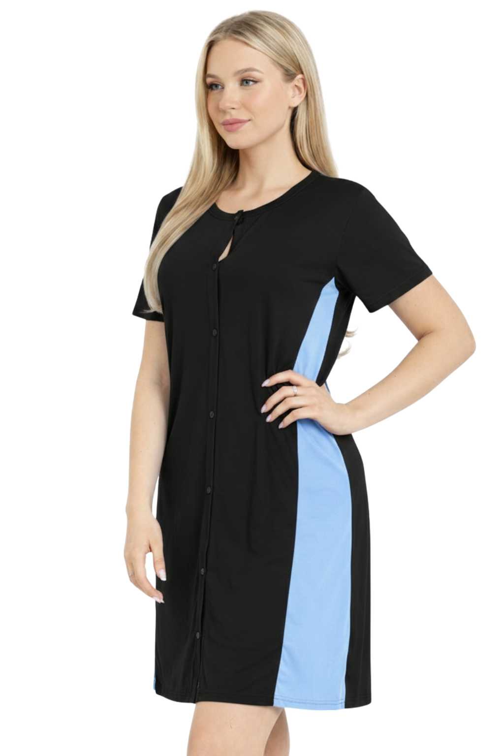 Bahob® Ladies Nightdress Cotton Short Sleeve Night Shirt Nightdress Women's Nightie Nightwear Loungewear S-XXL