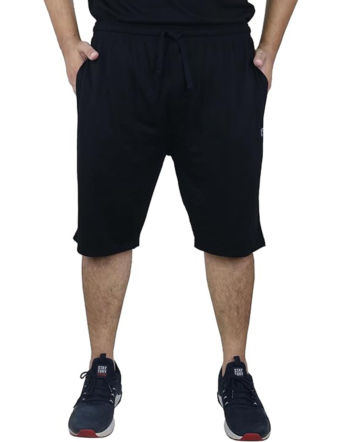 Bahob® Men's Jersey Short with Pockets Cotton Summer Elasticated Waistband Jogging S-3XL