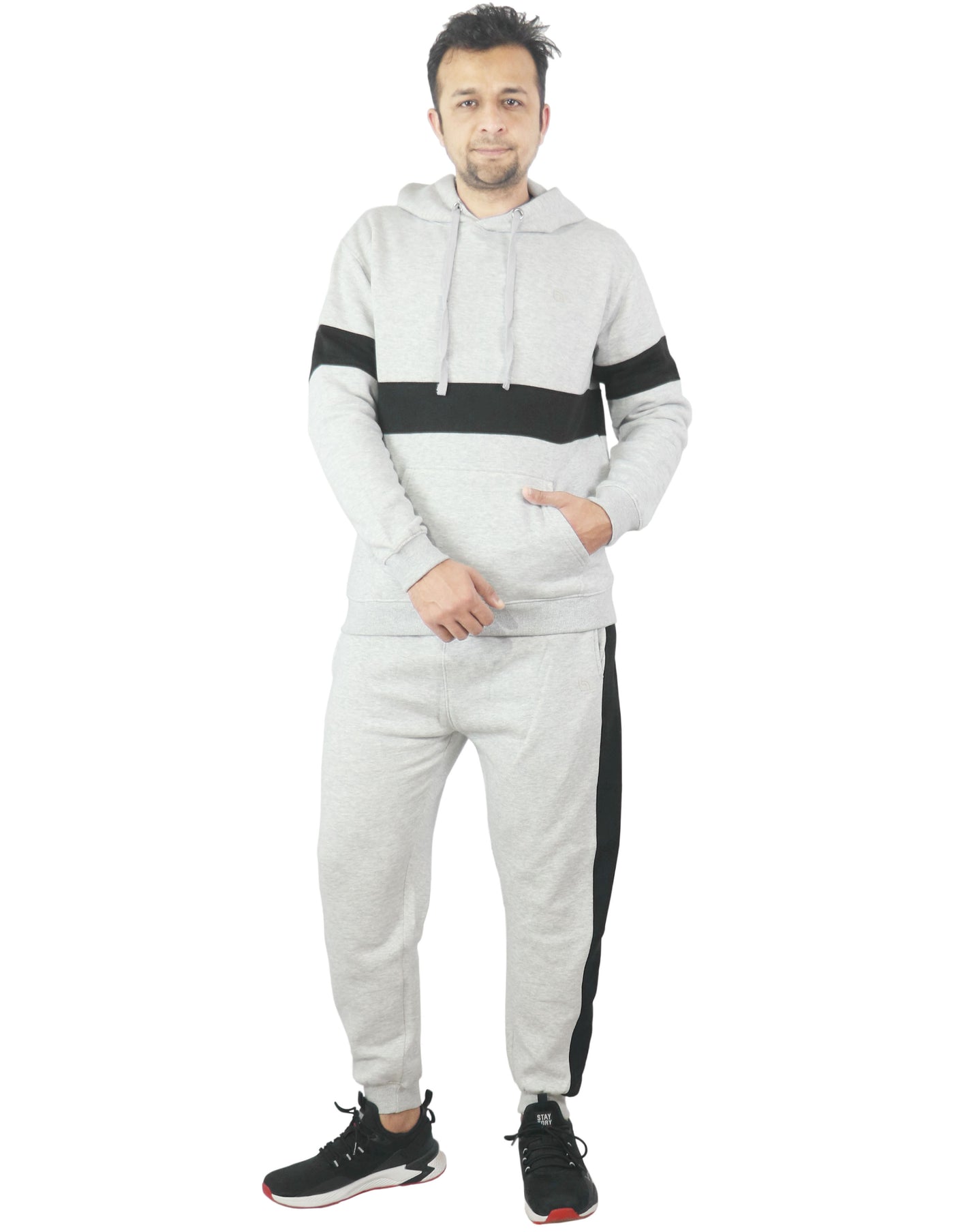 Bahob® Mens Tracksuit Set Full Sleeve Fleece Hoodie Top Jogging Bottoms Joggers. - Bahob
