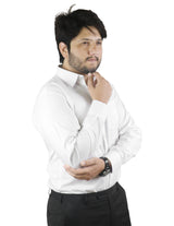 Bahob® Men's Formal Dress Shirt Long Sleeve Mens Dress Shirt 100% Cotton Plain Business Wedding Work Causal Button Down Shirts for Men with Pocket S-3XL