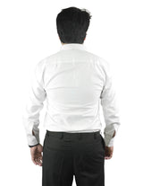 Bahob® Men's Formal Dress Shirt Long Sleeve Mens Dress Shirt 100% Cotton Plain Business Wedding Work Causal Button Down Shirts for Men with Pocket S-3XL