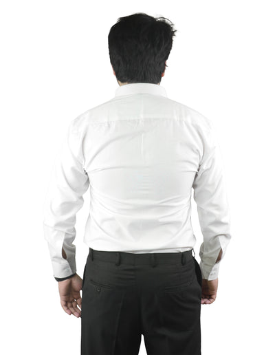 Bahob® Men's Formal Dress Shirt Long Sleeve Mens Dress Shirt 100% Cotton Plain Business Wedding Work Causal Button Down Shirts for Men with Pocket S-3XL