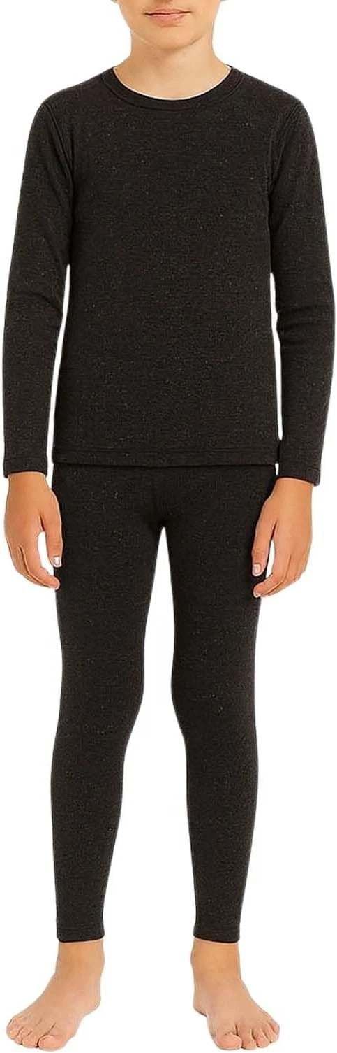 Kid's Thermal Set Ultra Soft Boys Long Sleeve Thermal Top & Bottom Set 5-14 Year
