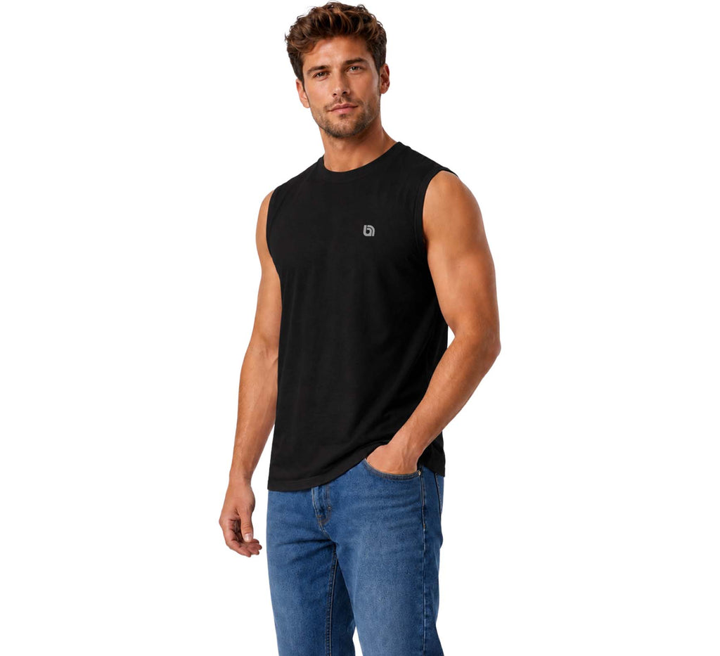 Bahob® 2 Pack Men's Sleeveless T-Shirts Vest Top for Men Tank Tops Training Running Workout Bodybuilding Shirts S-3XL
