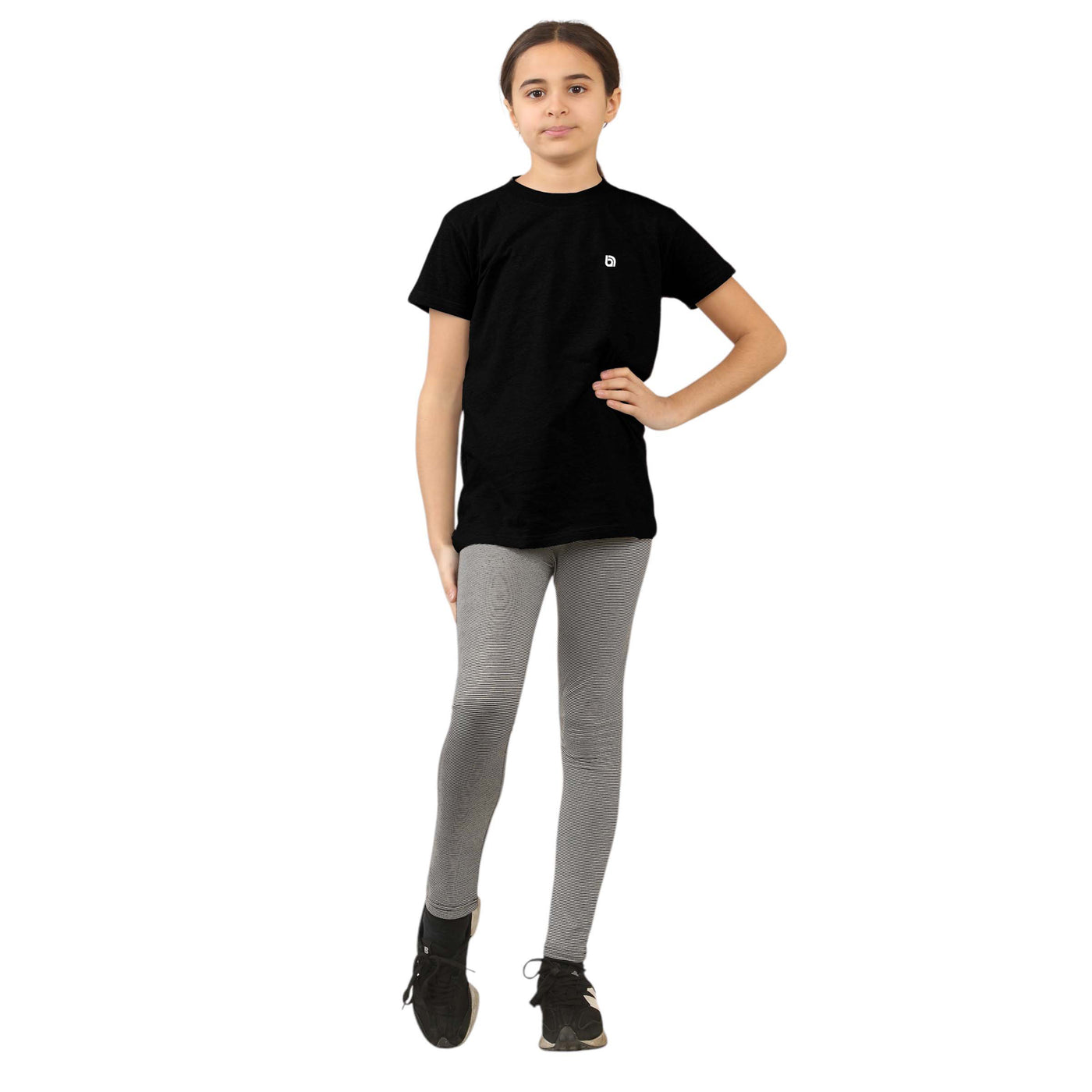 Girls T-Shirt and Leggings Set Cotton Summer Outfit for Kids 2 Piece Casual Loungewear Set – Soft & Comfy Top and Bottoms 5-14 Years