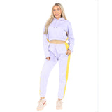 Bahob® Women’s Sportswear Set, 2 Pcs Women Tracksuit Hoodie Crop Top and Joggings Pants Leggings Yoga Gym Wear Tracksuits Activewear Set