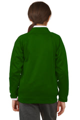 Bahob® 2 Pack Girls School Cardigan Fleece Sweatshirt Uniform School wear Shirts Crew Long Sleeve Top Pullover Jumper Round/V- Neck Age 5-14